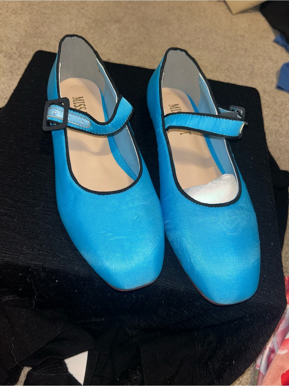 NEW miss left Women's Comfort Mary Janes Classic Ballet Flats Slip On Sz 7.5